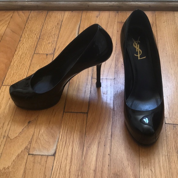 Black Patent Leather YSL Pumps - Picture 2 of 5